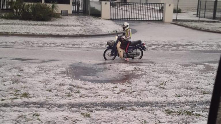 Granizo en el interior provincial