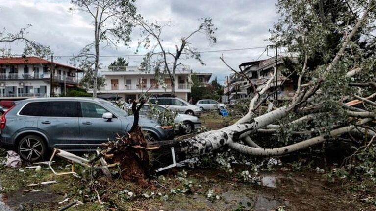 Grecia: siete personas murieron tras el paso de un fuerte tornado