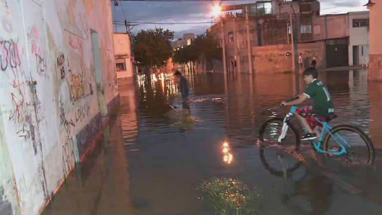 Gualeguaychú bajo el agua. (Foto: Captura TV/TN)