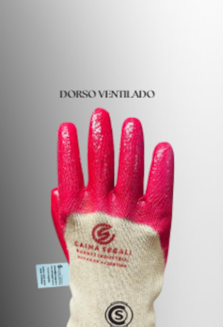 Guante ventilado PVC ideal para la manipulación de elementos muy abrasivos.