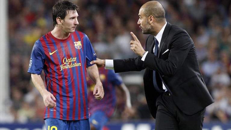 Guardiola y Messi, una dupla exitosa en Barcelona.
