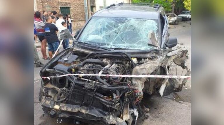 Guevara provocó un choque múltiple y mató a un motociclista.