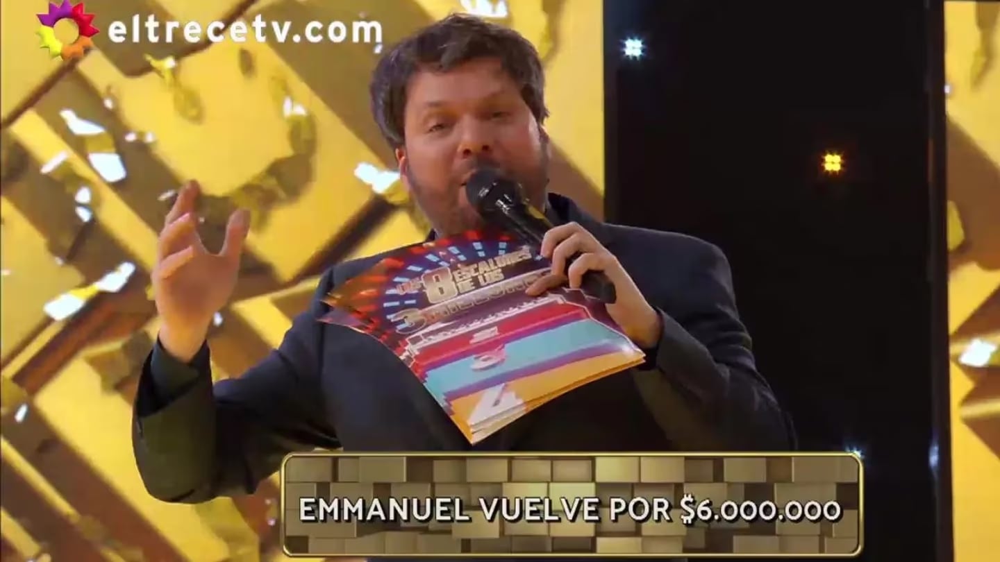 Guido reveló un nuevo premio en Los 8 Escalones.