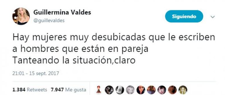 Guillermina Valdes contra las mujeres que “tantean” a Tinelli