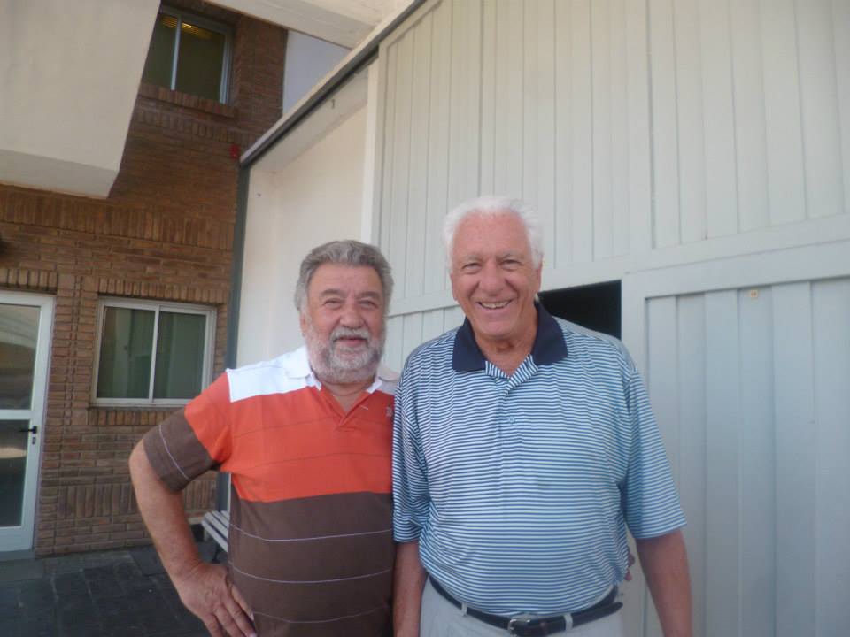 Gustavo Tobi junto a "Bicho" Bicecci