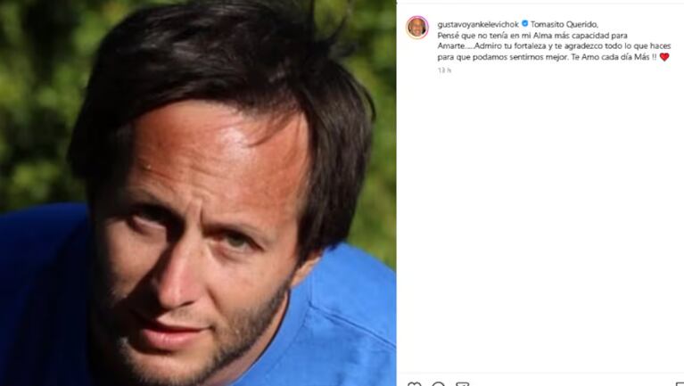 Gustavo Yankelevich expresó su apoyo y admiración por su hijo Tomás en un momento de profundo dolor familiar.