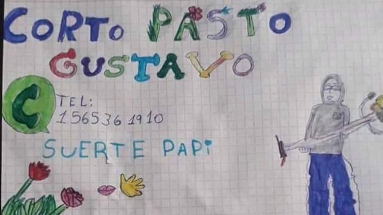 Habló la nena que ayudó a encontrar trabajo a su papá con un dibujo: "Ahora sí estoy más contenta"