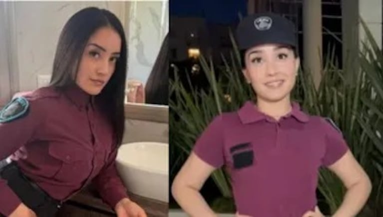 Habló la policía tiktoker suspendida por sus videos eróticos con uniforme