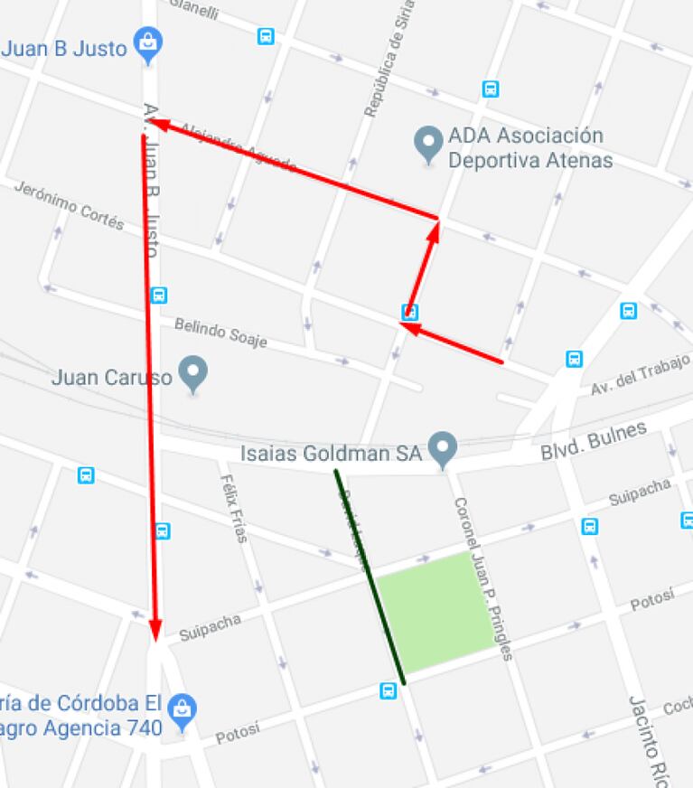 Habrá cortes y cambios en la circulación de calles en Córdoba