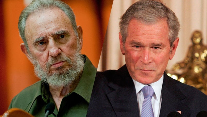 ¿Habrán mirado el famoso circulito Fidel y Bush?