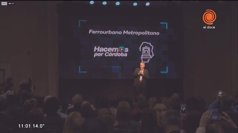 Hacemos por Córdoba propuso el ferrourbano para la ciudad