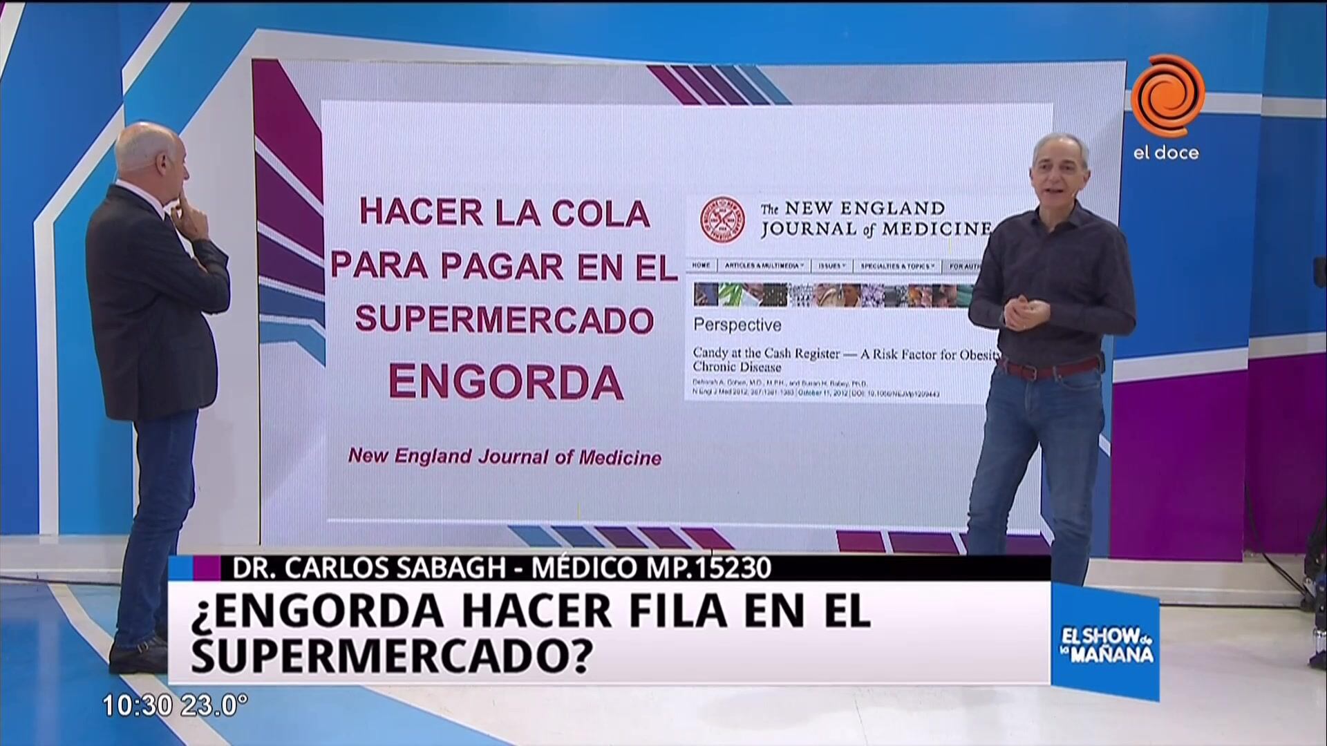¿Hacer fila en el supermercado engorda?