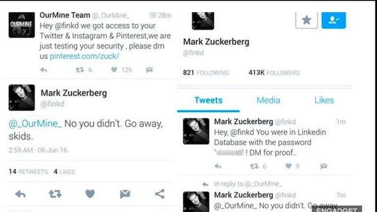 Hackearon las cuentas de  Mark Zuckerberg 