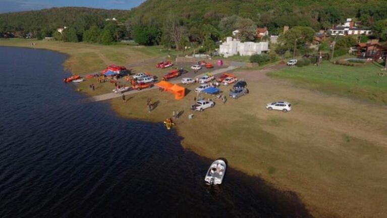 Hallaron muerto al hombre que estaba desaparecido en el lago de Embalse