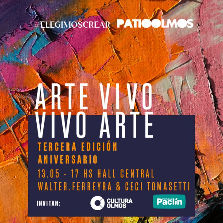 Happy hour y arte vivo para celebrar el aniversario del Patio Olmos