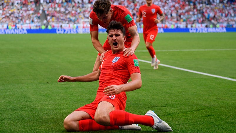 Harry Maguire abrió el marcador para Inglaterra.