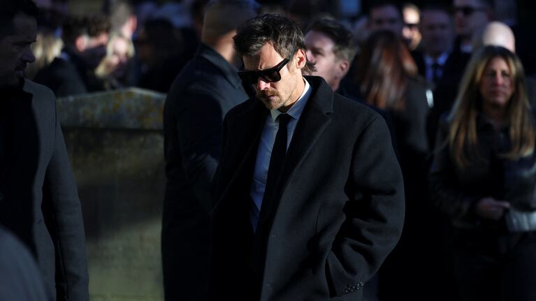 Harry Styles departs after the funeral of former One Direction singer Liam Payne at St. Mary's Church in Amersham, near London, Britain, November 20, 2024. REUTERS/Toby Melville