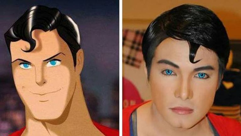 Herbert Chavez hace de todo para estar igual a Superman.