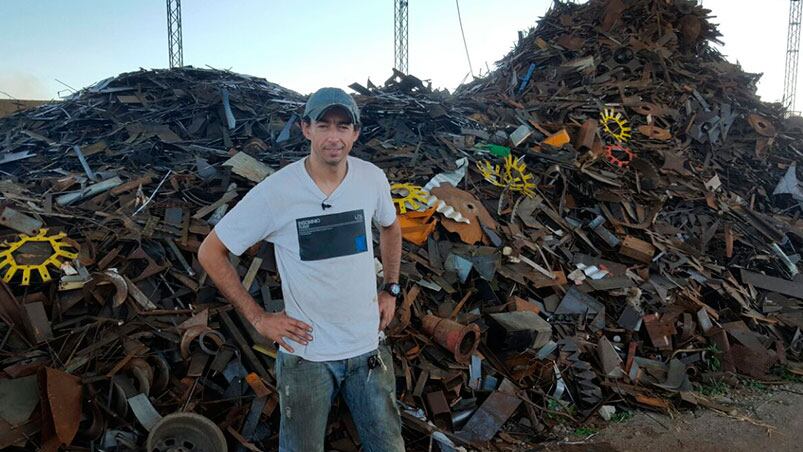 Hernán Boyero, un exfutbolista que sueña con ser intendente.