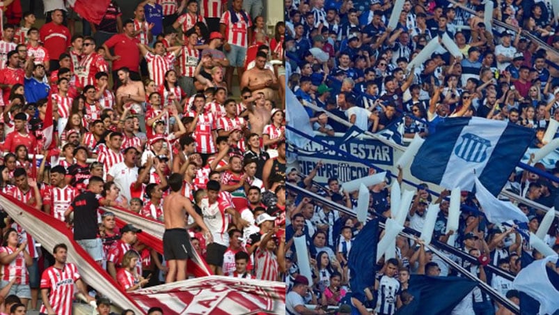 Hinchadas de Instituto y Talleres.