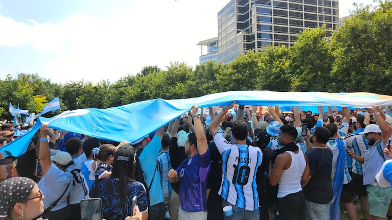 Hinchas Argentinos en Dallas (Foto: El Doce/ Emmanuel Cuestas)