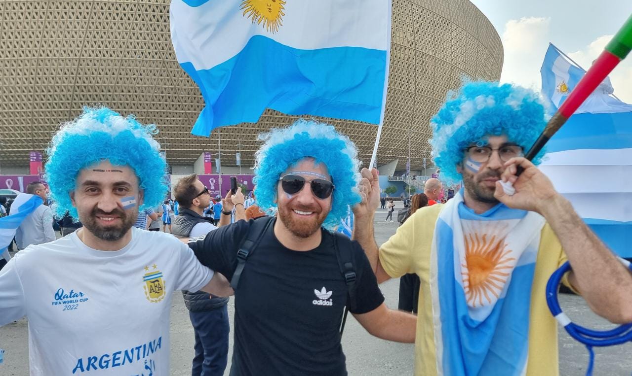 Hinchas argentinos final Mundial Qatar.