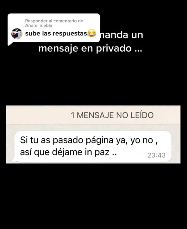 Hizo un grupo de WhatsApp con sus ex para sacarse una duda y compartió las respuestas