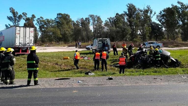 Holmberg: un joven murió al chocar contra un camión