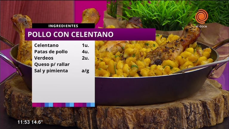 Hoy preparamos "Pollo con celentano"