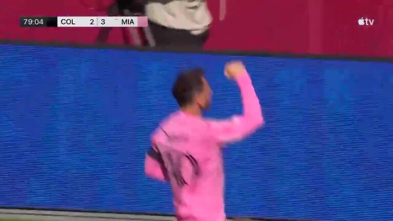 El gol de Lionel Messi para el 3-2 del Inter Miami contra Colorado Rapids por la MLS