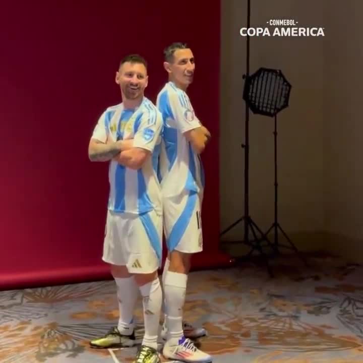 El comentario de Messi a Di María en la sesión de fotos de la Copa América