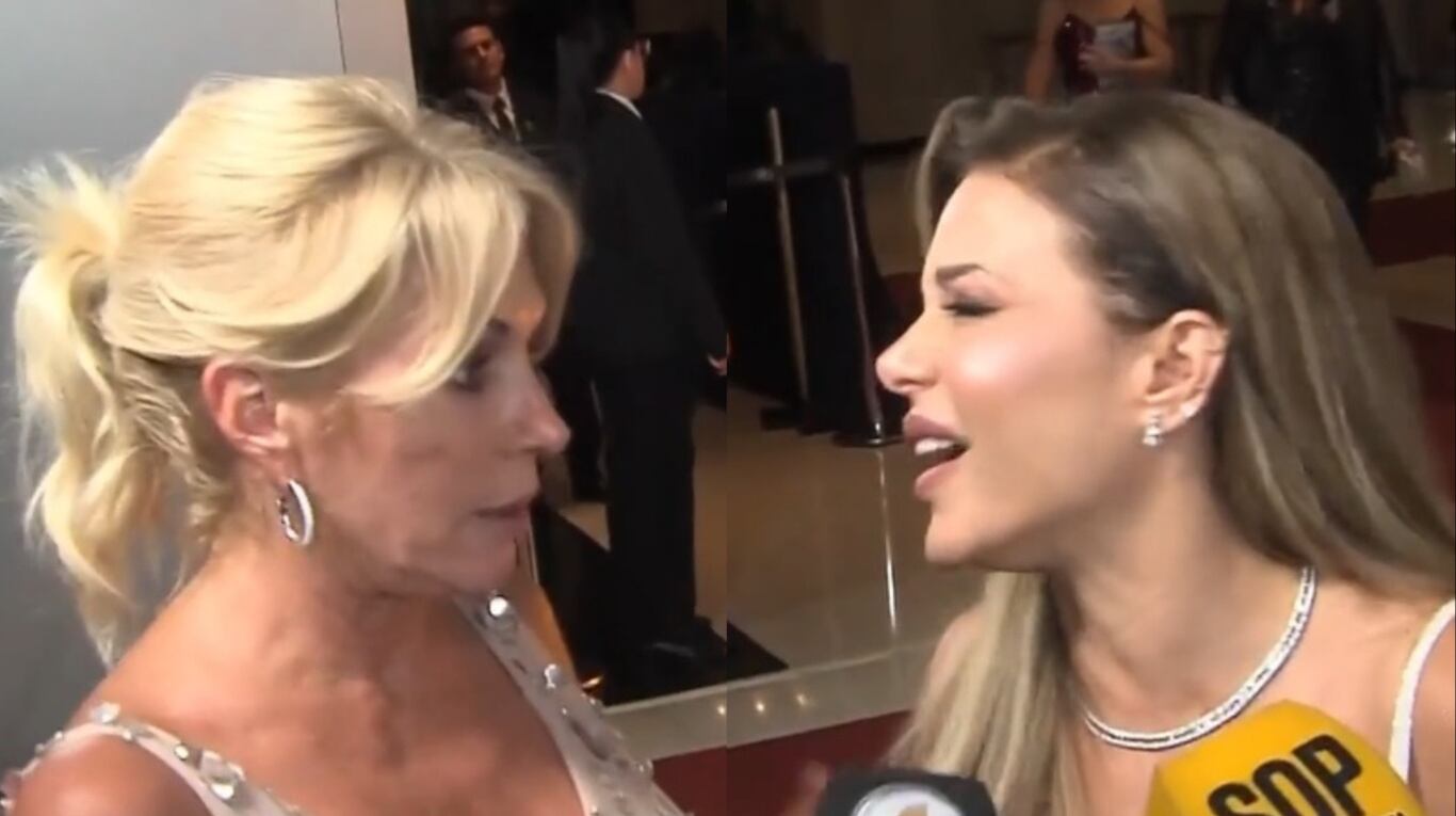 Evangelina Anderson encaró a Yanina Latorre en los Premios Martín Fierro