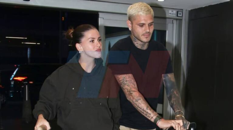 Apareció el video del tenso episodio que Mauro Icardi y la China Suárez pasaron en Ezeiza