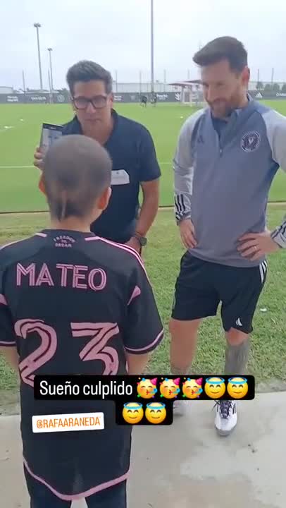 Un chico de 14 años que tiene cáncer cerebral cumplió su sueño de conocer a Lionel Messi