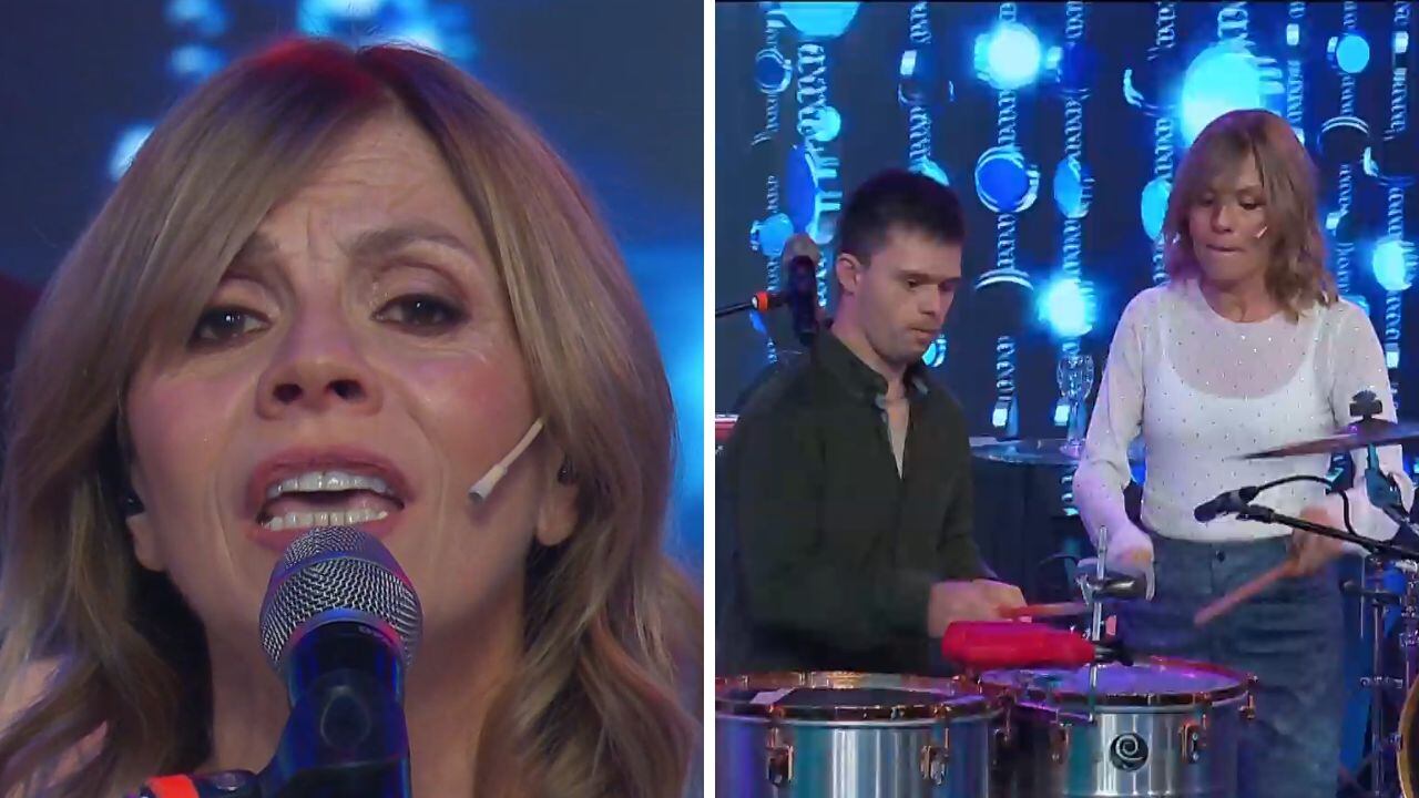 Marcela y Lauti en Buenas noches Familia