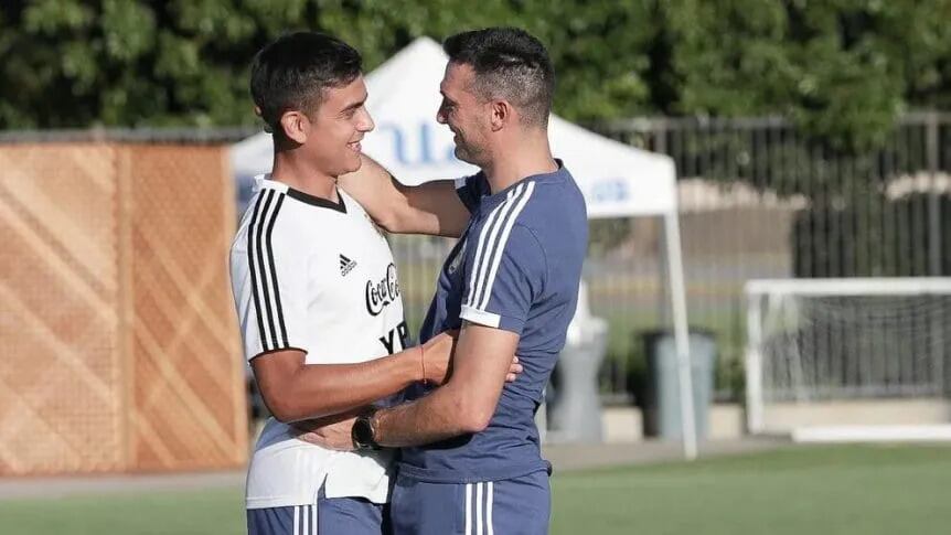 Scaloni sobre la ausencia de Dybala