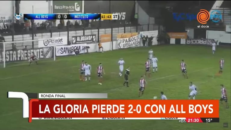 Los goles de All Boys contra Instituto