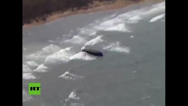 Huracán María: el rescate de una familia en el mar