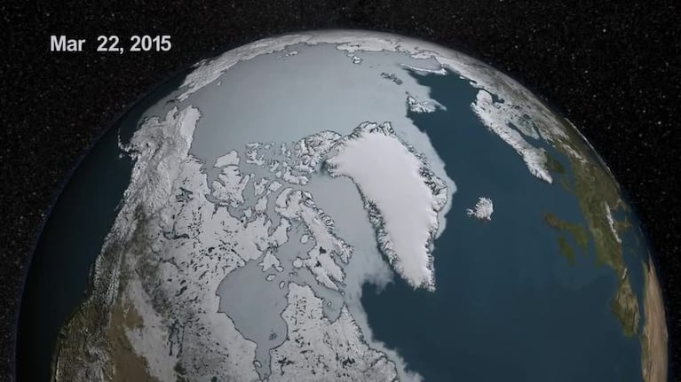 Así desaparece el hielo en el Ártico