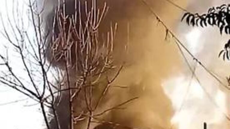 Incendio en un depósito de Los Boulevares