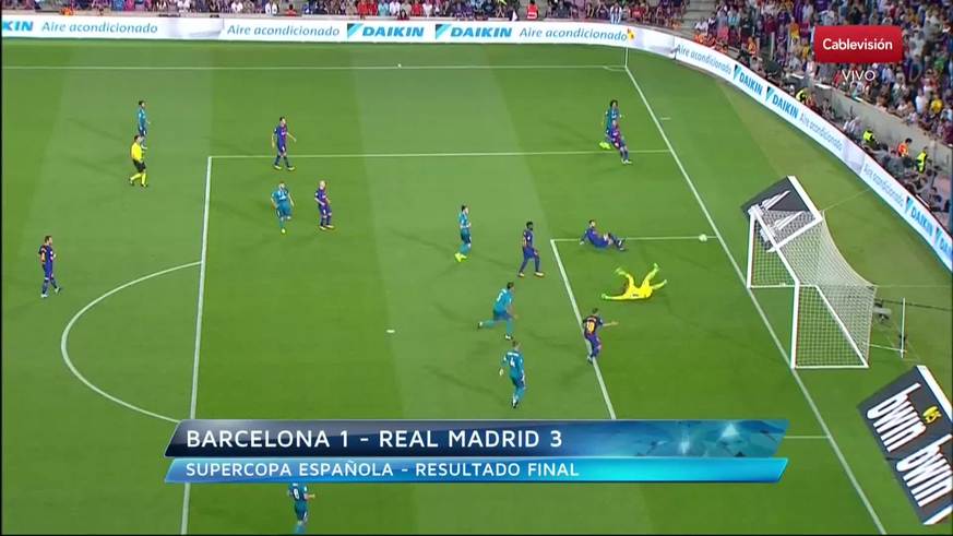 Real Madrid golpeó al Barcelona