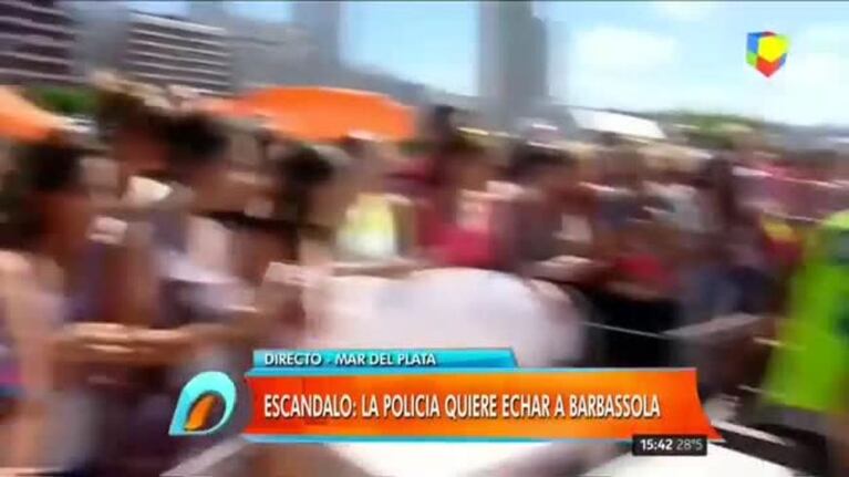 El desmayo de Alicia Barbasola en vivo
