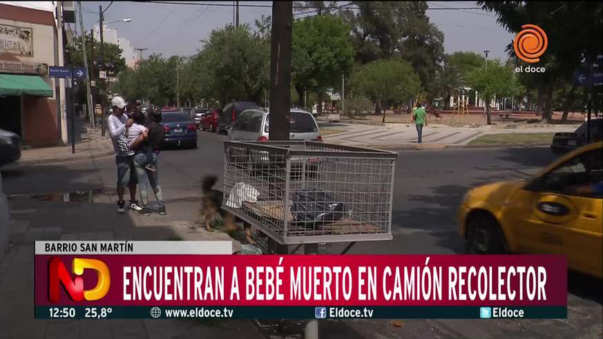 Bebé muerto en una bolsa de basura