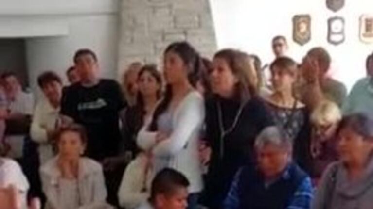 Tenso encuentro entre Aguad y los familiares