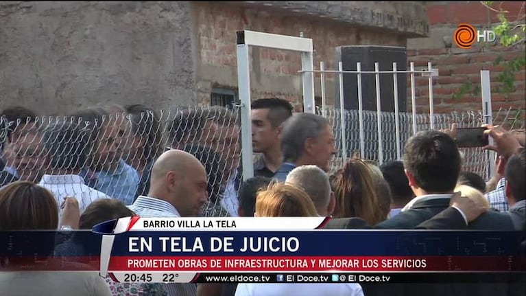 Promesas para Villa La Tela: los vecinos no saben qué pensar