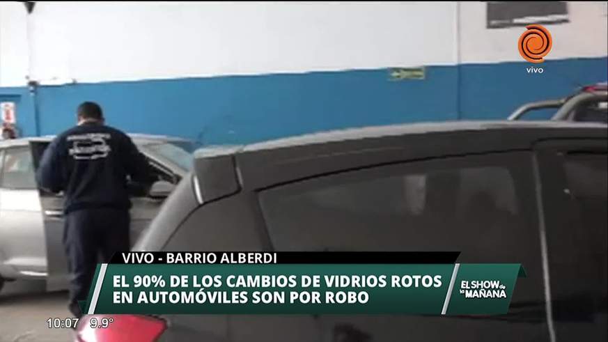 El 90% de vidrios rotos es por robo