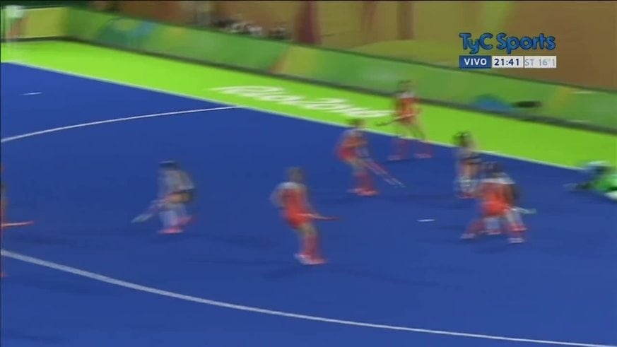 La reacción de Máxima tras el gol de Holanda