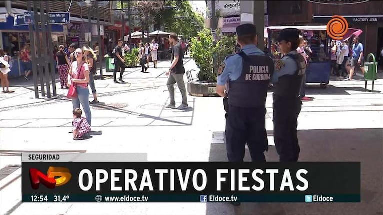 Operativo fiestas en el centro