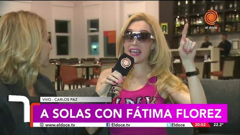 Fátima Florez le dio la bienvenida al nuevo Telenoche