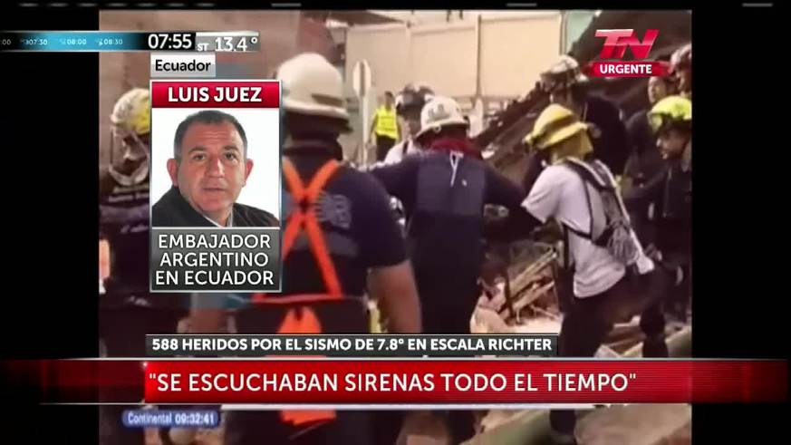 Luis Juez: "Murió el hijo de una empleada de la embajada"